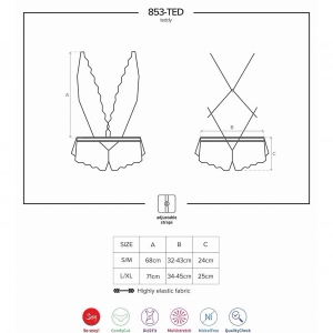 Body Obsessive 853-TED Alb L-XL Thumb 4