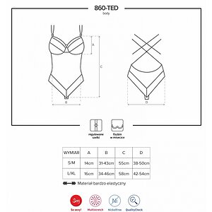 Body Obsessive 860-TED Negru L-XL Thumb 4