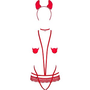 Body Obsessive Evilia Roșu L-XL Thumb 2