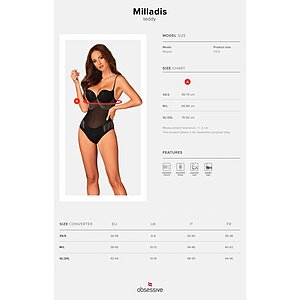 Body Obsessive Milladis Negru XL-2XL Thumb 4