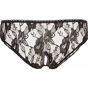Chilot Decupat Briefs Cottelli Collection Negru S Thumb 3