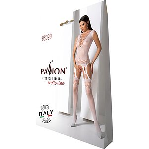 Catsuit Obsessive BS099 Alb S-L Thumb 2