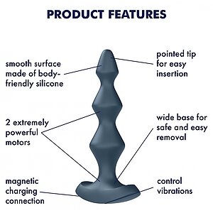 Anal Plug Satisfyer Lolli-Plug 1 Gri Thumb 5