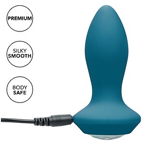 Anal Plug Vibrating Petite Crystal Probe Albastru Thumb 6