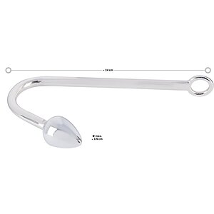 Anal Plug You2Toys Bondage Hook Argintiu Thumb 4