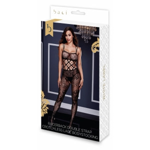 Catsuit Decupat Baci Lace Negru S-L Thumb 2