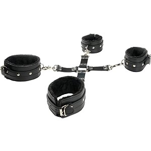 Cătușe Legat Mâini Și Picioare Negru