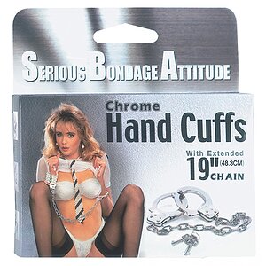 Cătușe Metalice Cu Lanț Argintiu Thumb 1