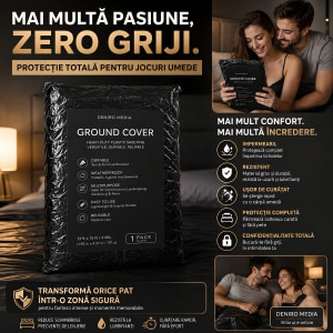 Cearceaf Vinyl Bed Sheet Negru Thumb 4