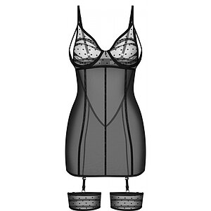 Chemise Obsessive Nuites Negru L-XL Thumb 3