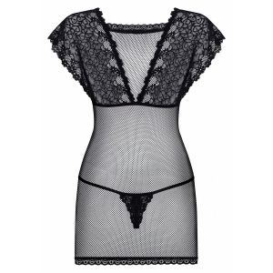 Chemise Obsessive 821-CHE Negru S-M Thumb 3