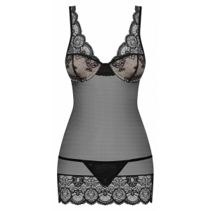 Chemise Obsessive 853-CHE Negru S-M Thumb 2