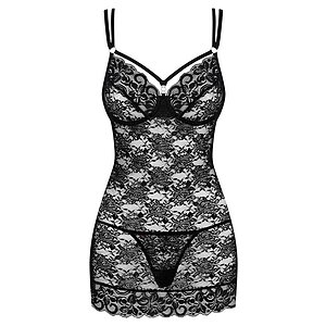 Chemise Obsessive 860-CHE Negru S-M Thumb 2