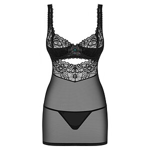 Chemise Obsessive 867-CHE Negru S-M Thumb 2