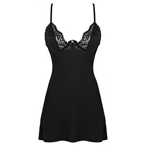 Chemise Obsessive Bellastia Negru XS-S Thumb 2