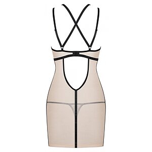 Chemise Obsessive Nudelia Noir Bej S-M Thumb 3