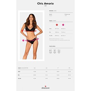 Set Obsessive Chic Amoria Negru XL-2XL Thumb 4