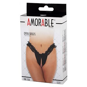 Chilot Amorable Open Eloise Negru S-L Thumb 2
