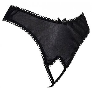 Chilot Amorable Open Melanie Negru S-L Thumb 2