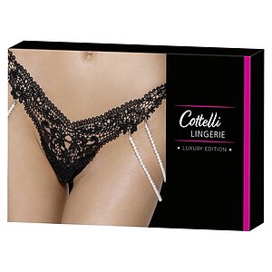 Chilot Cottelli Collection Pearls Negru S-M Thumb 5