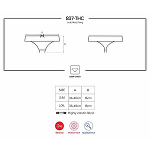 Chilot Obsessive 837-THC Negru S-M Thumb 4