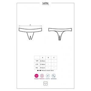 Chilot Decupat Obsessive Letica Negru L-XL Thumb 4