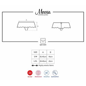 Chilot Decupat Obsessive Merossa Negru L-XL Thumb 4