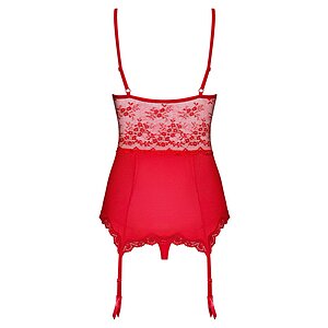 Corset Cu Portjartier Obsessive Lovica Roșu S-M Thumb 3