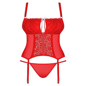 Corset Obsessive Blossmina Roșu 4XL-5XL Thumb 2