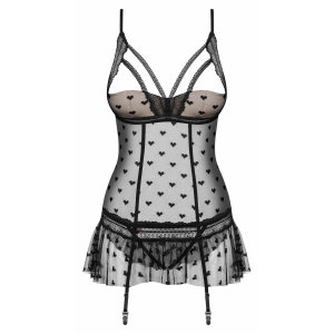 Corset Obsessive Heartia Negru L-XL Thumb 2