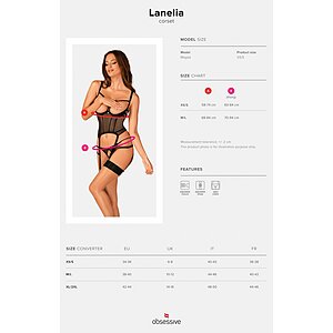 Corset Obsessive Lanelia Negru XS-S Thumb 4