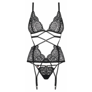 Corset Obsessive Mixty Negru L-XL Thumb 2