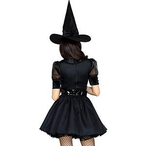 Costum Leg Avenue Bewitching Witch Negru M Thumb 2