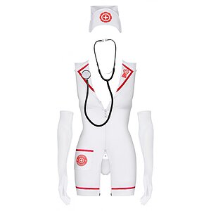 Costum Obsessive Emergency Dress Cu Stetoscop S-M Thumb 1