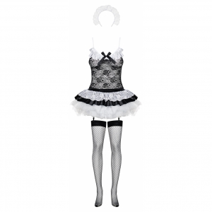 Costum Obsessive Housemaid Negru L-XL Thumb 2