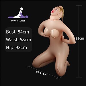 Cowgirl Lovetoy 93 cm – Păpușă Gonflabilă Compactă Thumb 2