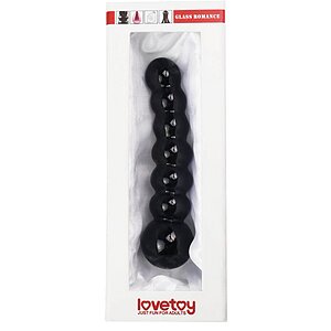 Dildo din Sticlă Glass Romance Negru Thumb 1