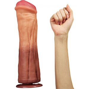 Dildo Dublu Strat Lovetoy 30 cm, Ventuză Puternică Thumb 3