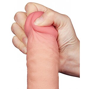 Dildo Realist LoveToy 24cm TPE Dual Density Ventuză Thumb 4