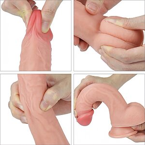 Dildo Realistic 20cm Dual-Layered Thumb 7