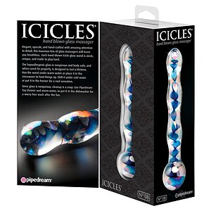 Dildo Sticlă Icicles No 8 Transparent Thumb 2