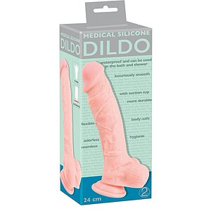 Dildo Ventuză Medical Silicone 24cm Thumb 3