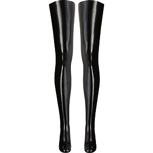 Dresuri LateX Celeste Negru S-M Thumb 3