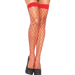 Dresuri Leg Avenue Fence Net Roșu