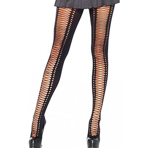 Dresuri Leg Avenue Spandex Lace Up Negru