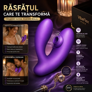 DuoVibe I Vibrator Air Punctul G Mov 9+9 Moduri, Reîncărcabil Thumb 7