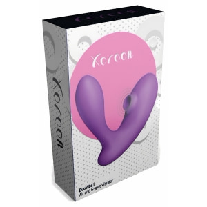 DuoVibe I Vibrator Air Punctul G Mov 9+9 Moduri, Reîncărcabil Thumb 10