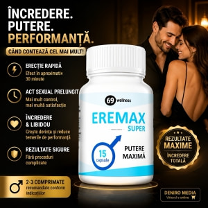 Eremax Pastile Erecție 15 capsule Thumb 1