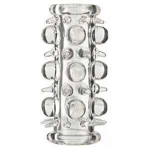 Extensie Peniană Flexibilă Cu Textură Unică Transparent