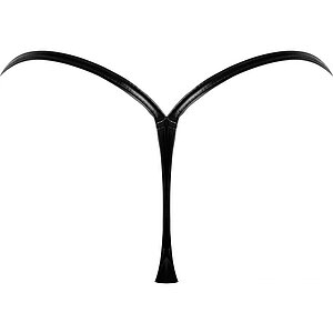 G-String Noir Handmade Tease Negru L-XL Thumb 4